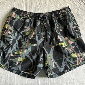 TopMan swim trunks LIKE NEW size small 5 inch length with mesh liner
